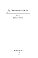 In Defense of Animals - Google Books